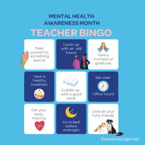Mental Health - Teacher Bingo
